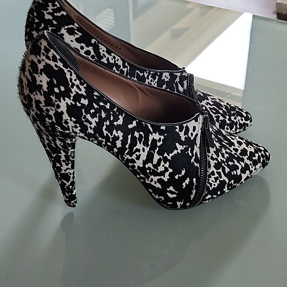 Sugerson Morrison Leather and Calf Hair Heels.